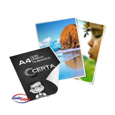 impressão pb e colorida A4