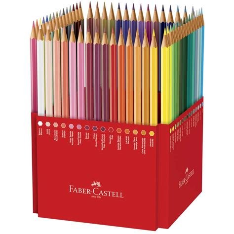 Lápis de Cor Sextavado 60 Cores da marca Faber-Castell