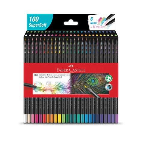 EcoLápis Supersoft 100 Cores da marca Faber-Castell