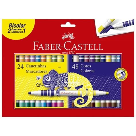 Caneta Hidrocor 48 Cores da marcaa Faber-Castell