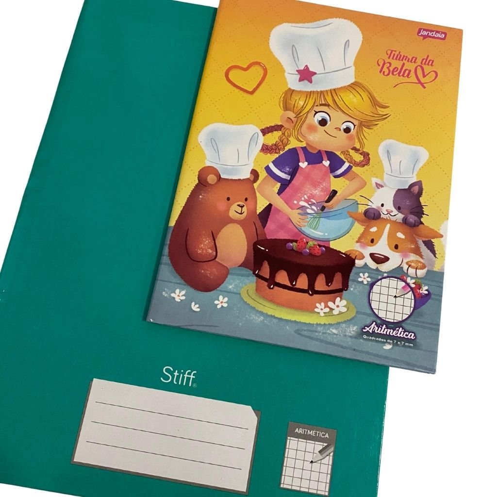 Caderno Quadriculado Jandaia