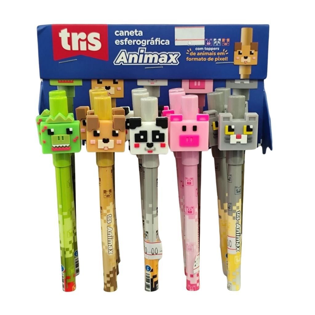 Caneta Minecraft Esferográfica Tris