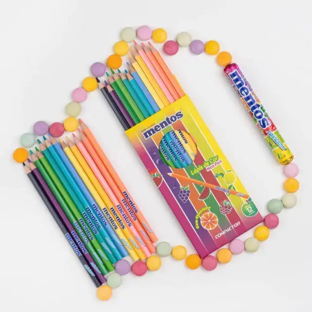 Lápis de Cor Pastel com Cheiro - Mentos